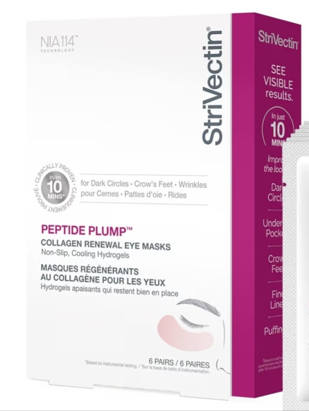 StriVectin Peptide Plump Collagen Renewel Eye Masks Pads
